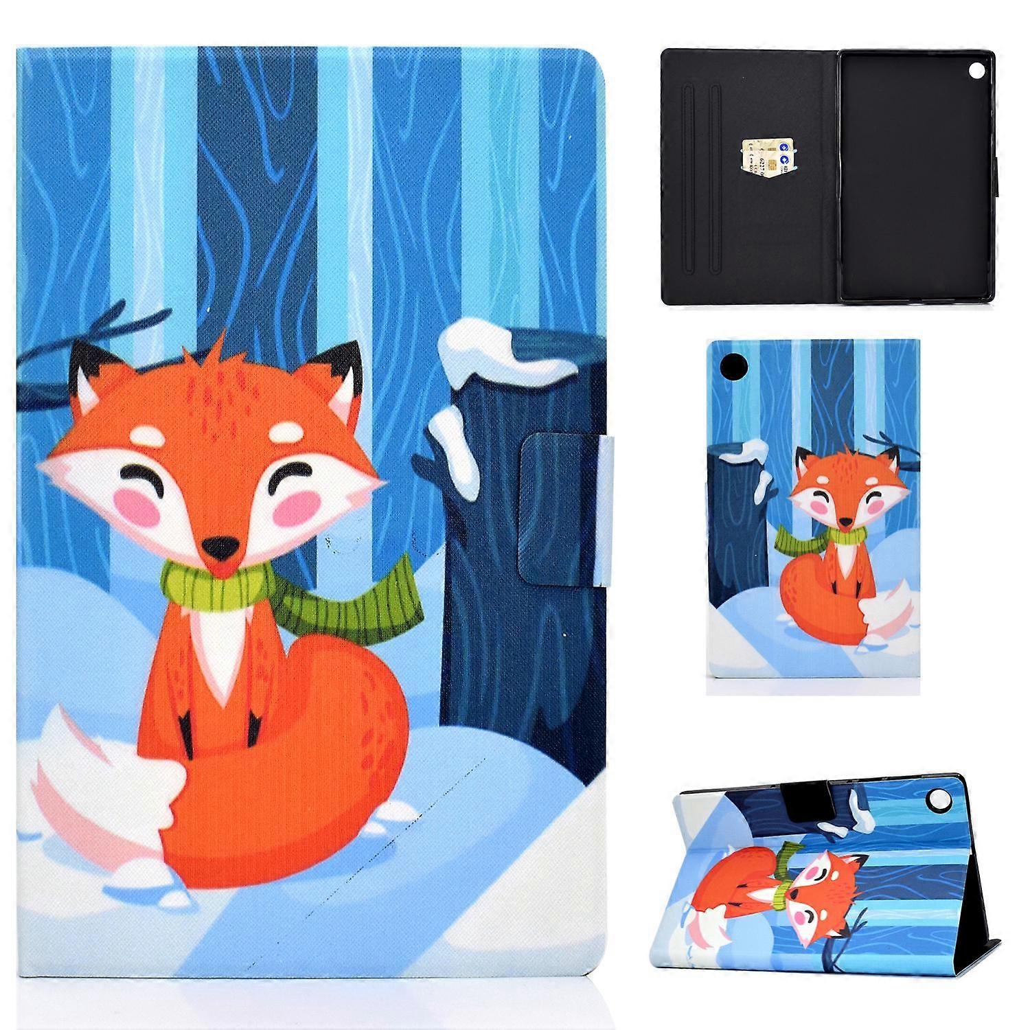 Pattern Printing Leather Stand Tablet Shell for Lenovo Tab M10 Plus TB-X606F