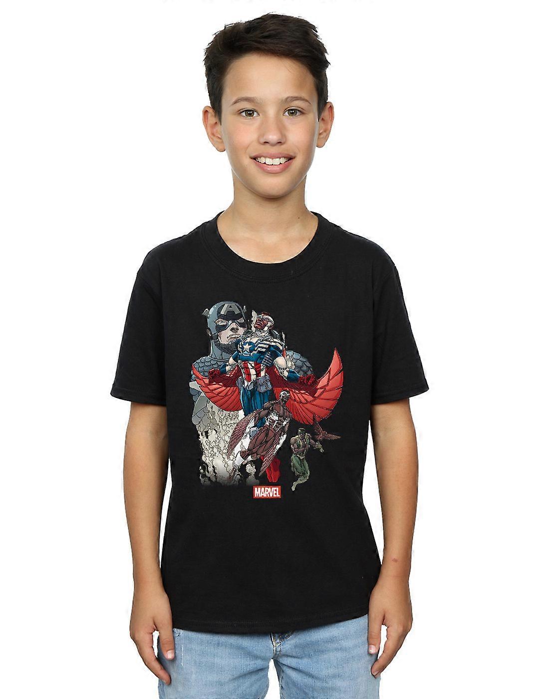 Marvel Boys Captain America Falcon Evolution Tričko