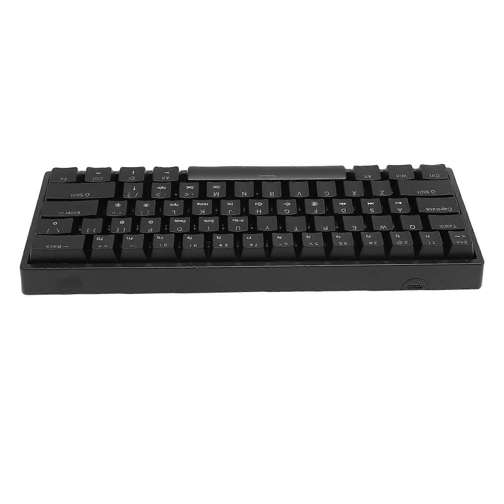 60% Mechanical Gaming Keyboard RGB Backlit Wired Blue Switch Compact 61 Keys for PC Mac Laptop