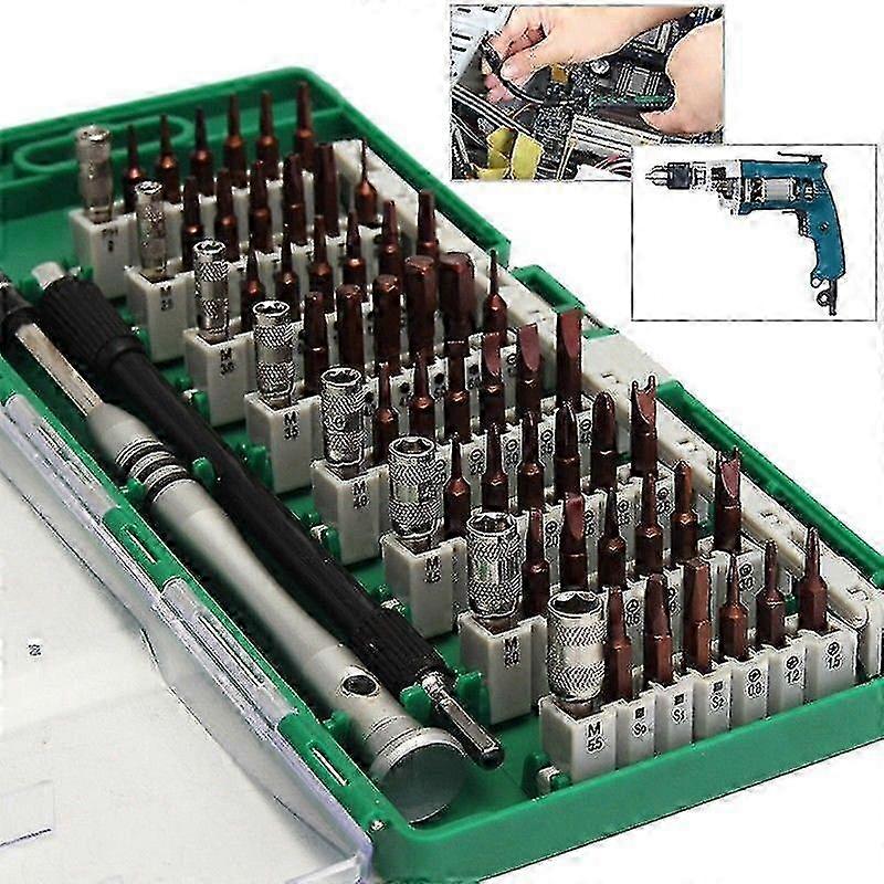 60 In 1 S2 Tool Steel Precision Screwdriver Nutdriver Bit Repair Tools Kit Sets
