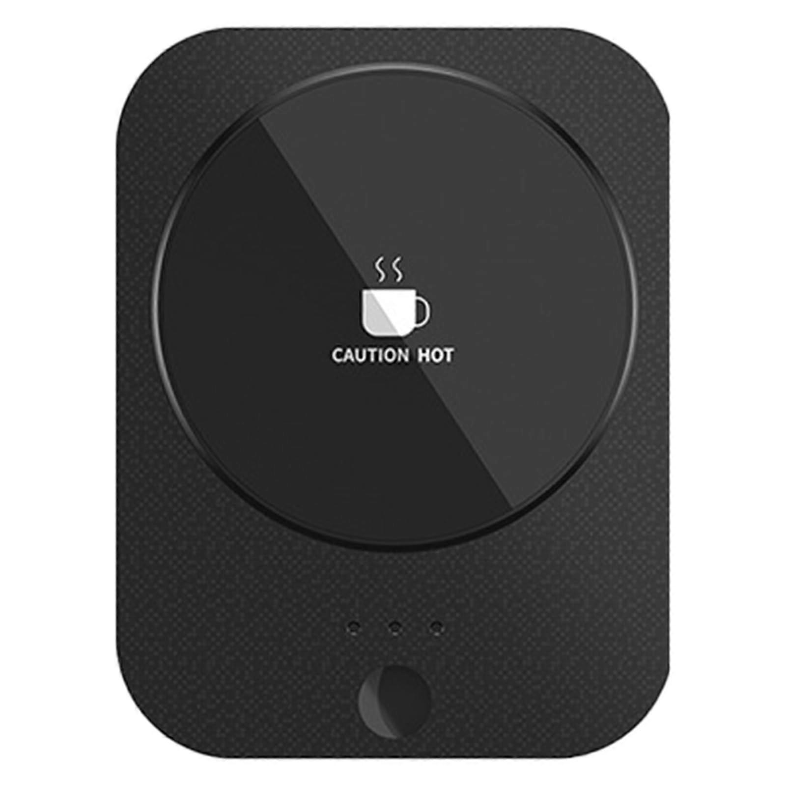 Coffee Cup Warmer with 3 Temperature Settings for Fast Heating, Desk Tea and Coffee Use, Black