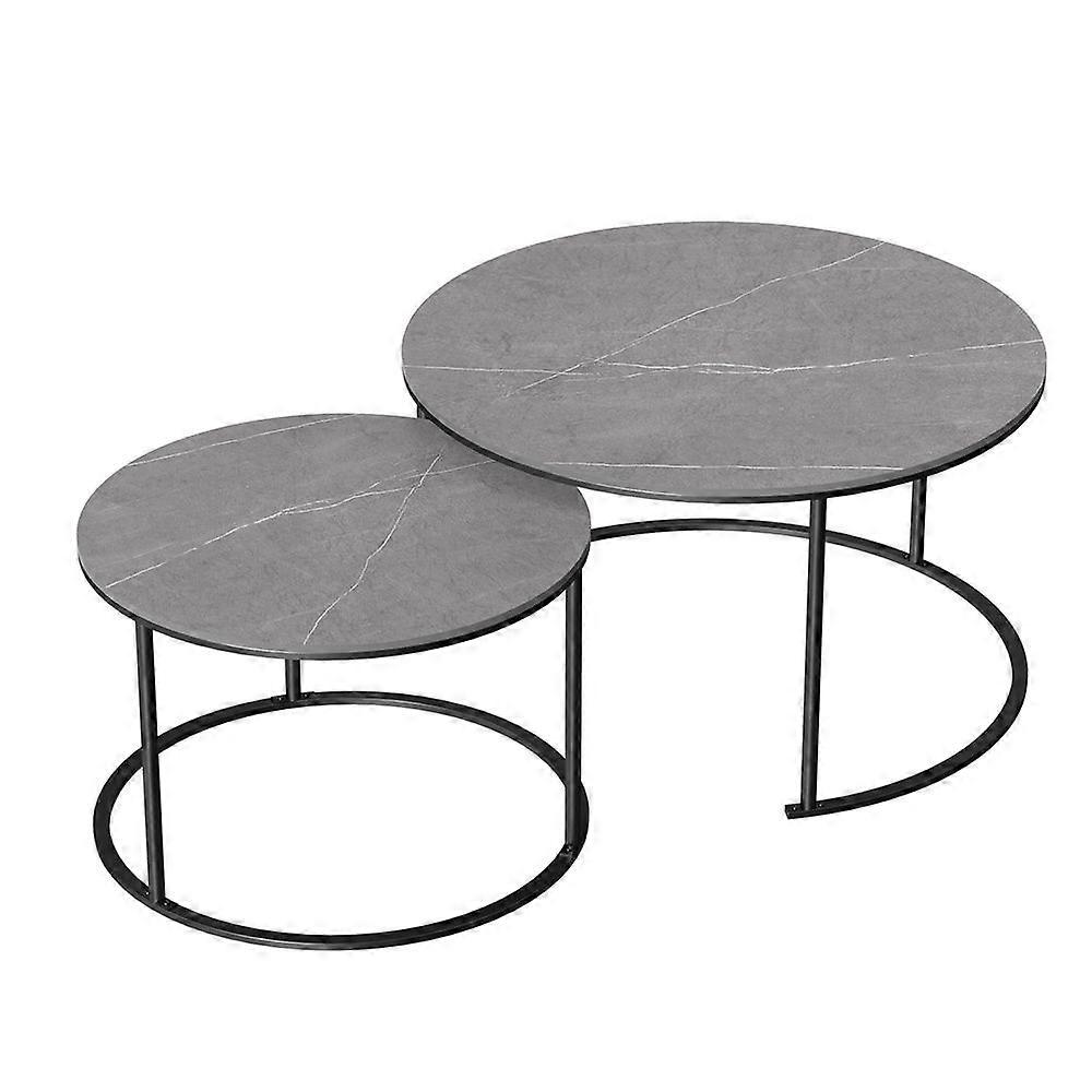 Modern Nesting Coffee Table Stacking Sofa Marble Side Table