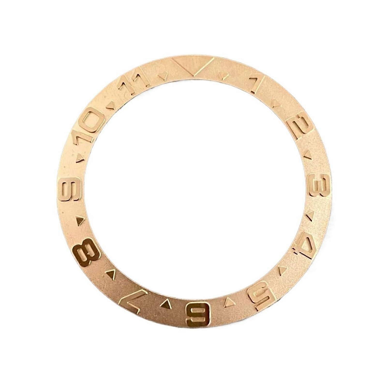 Rose Gold Ceramic Watch Bezel Insert 30.538mm for 40mm Case, Elegant and Durable