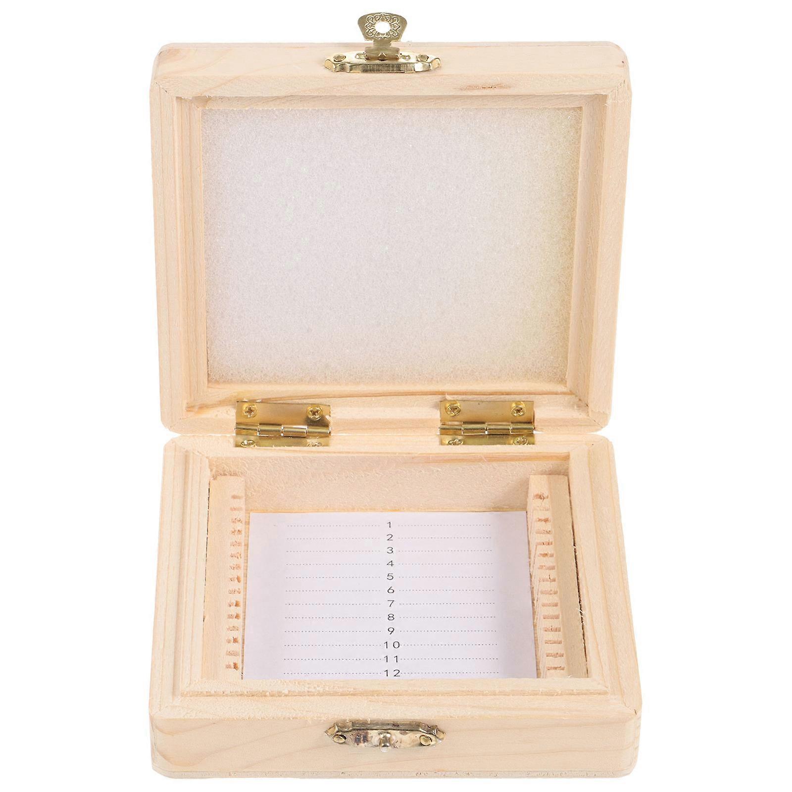 Microscope Slide Organizer Biological Specimen Storage Box for Slides