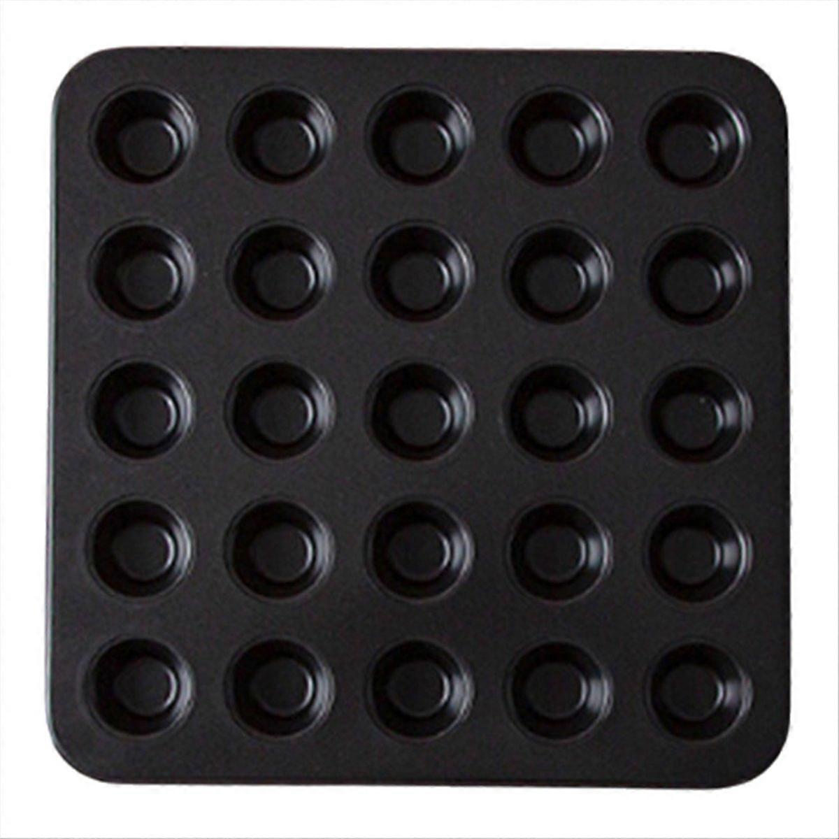 25 kopper rund kakeform non-stick mini muffins kakebrett bakeform
