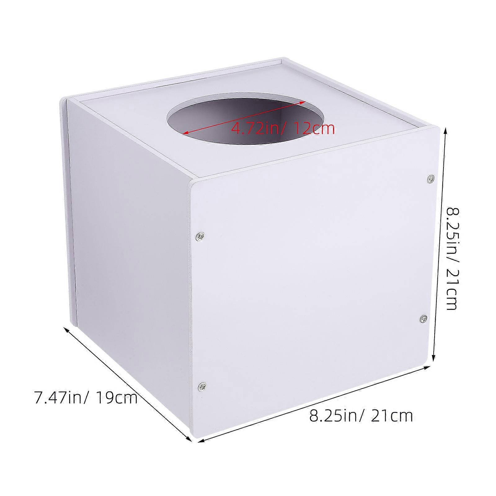 Box Raffle Box for Storage Use PVC White Party Game