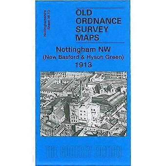 Nottingham NW 1913: Arkusz Nottinghamshire 38.13 (stary Ordnance Survey mapy z Nottinghamshire)