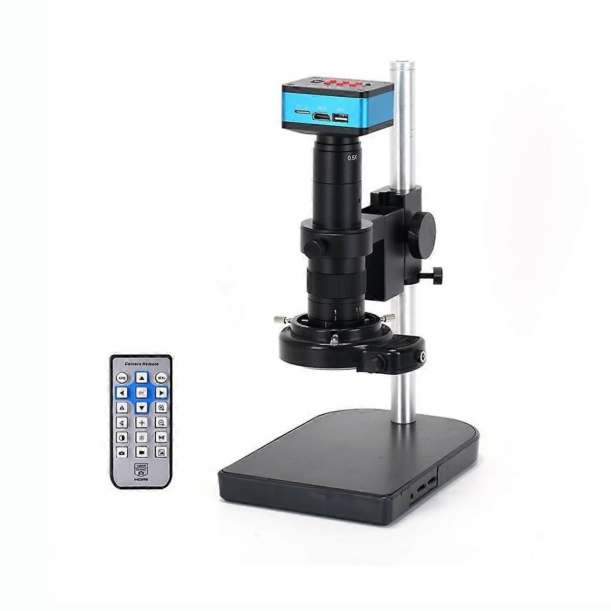 4K Digital Microscope Kit with 180X Lens, Adjustable LED, USB Connection, Table Stand and Slides