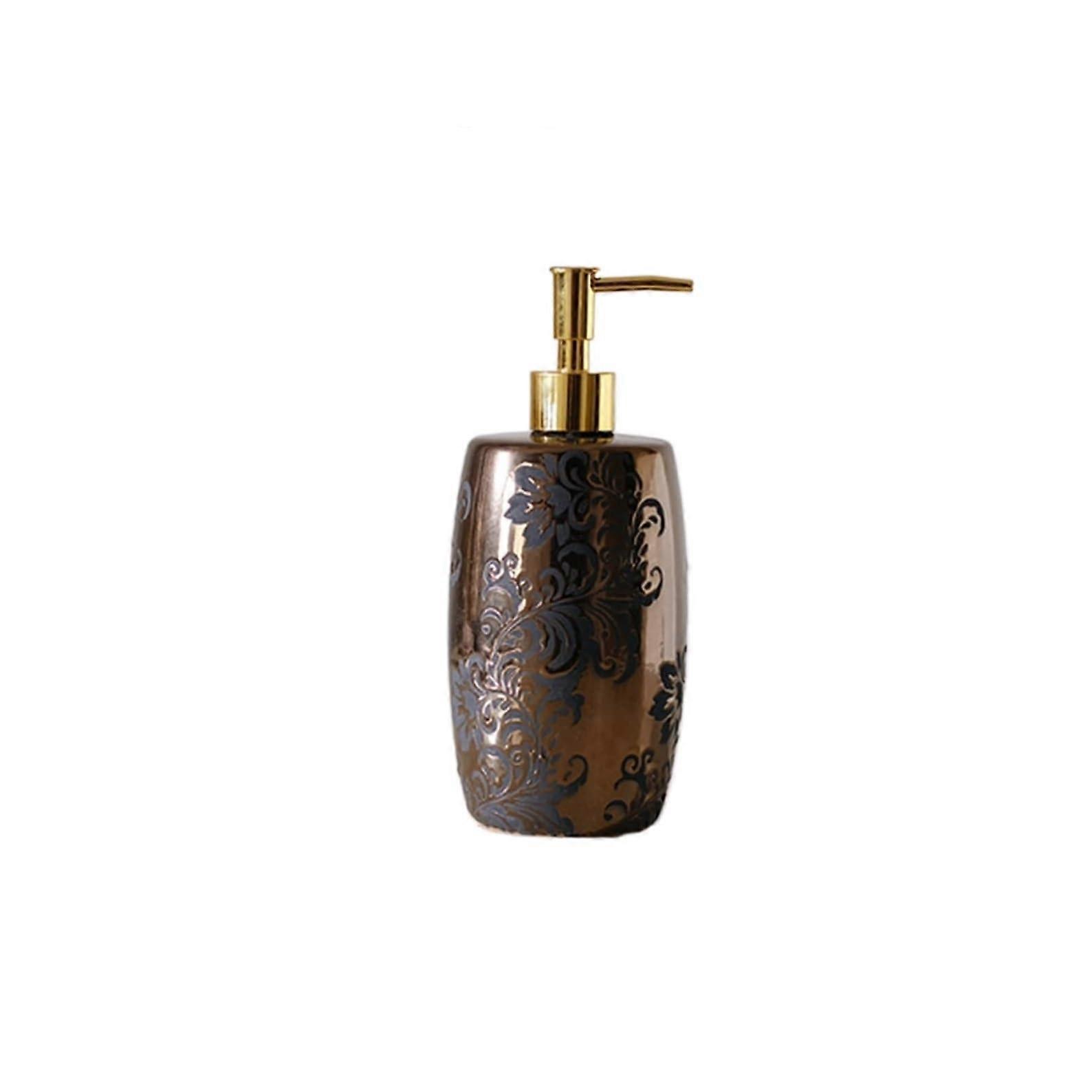 Touchless Ceramic Soap Dispenser for Bathroom with Drip Pump and Easy Refill Lock
