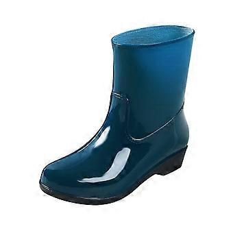 Women's Short Yellow Rain Boots, Waterproof Rubber Garden Boots, Compatible with Women's Sizes