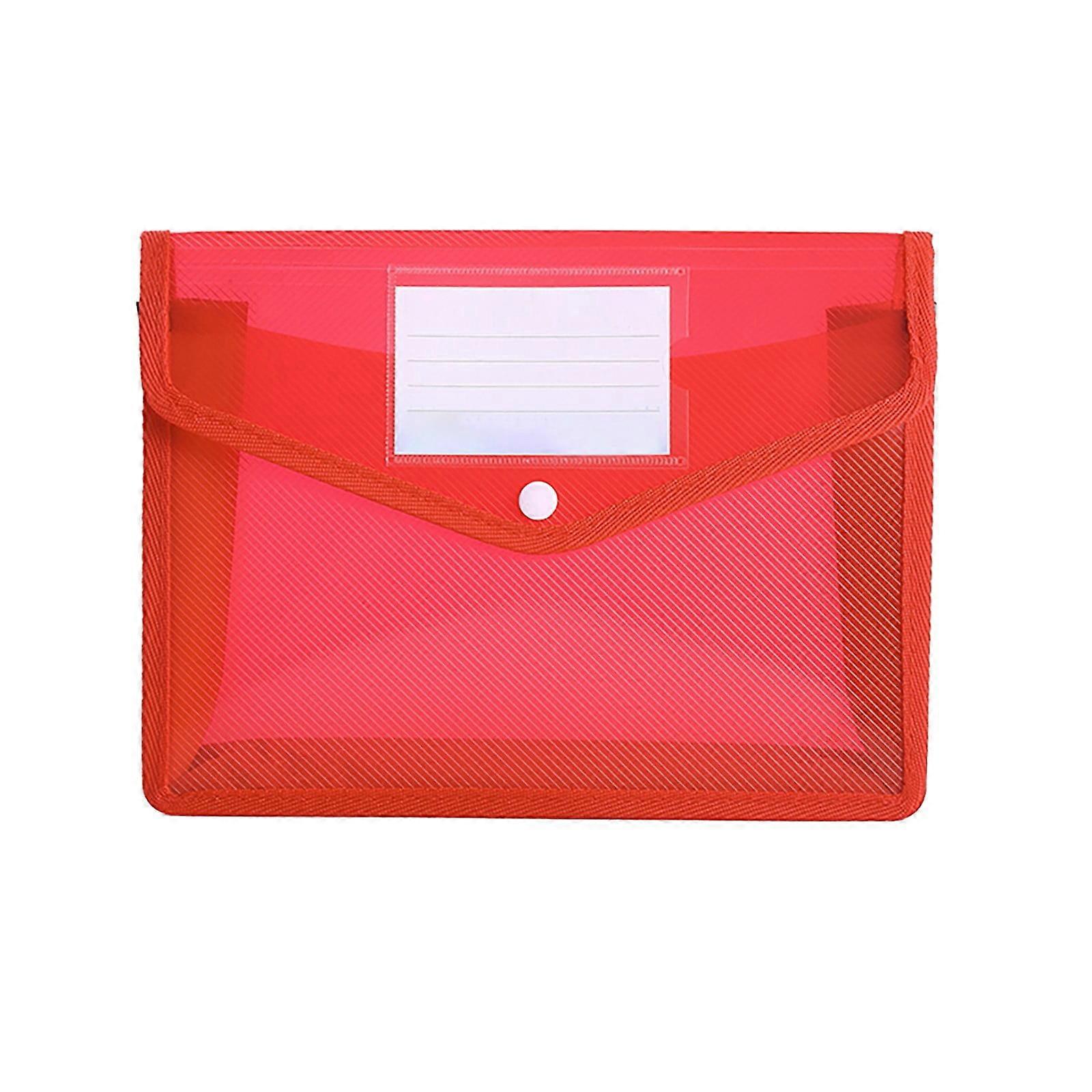 1 Pc Folder Folder File with Snap Document Wallet Expanding File Button Folder Office & Stationery