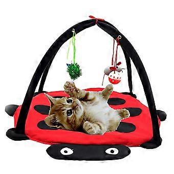 Adventure Play Climbing Toy Tent for Cats Interactive Pet Enrichment Activity Center with Scratching Pad
