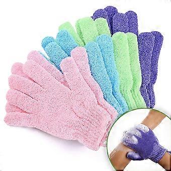 Peelinghandschuhe für Damen und Herren | Hochwertige Peelinghandschuhe zur Entfernung abgestorbener Hautschüppchen und Unebenheiten | Strukturierte Körperpeeling-Handschuhe für Bad und Dusche – Farbe