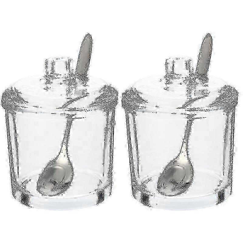 2set Transparent Condiment Jar