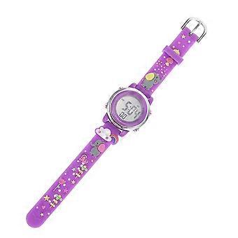 Children Watches Digital Modern Watch Kids Daily Use Purple 21X3.5Cm Time Display 1Set