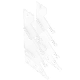 Kunststof vinger skateboardhouder voor opbergdoeleinden, 3 stuks, transparant displayrek