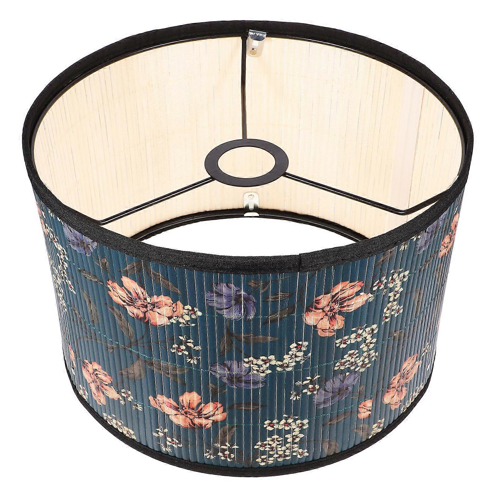 Bamboo Lampshade Pendant Lamp Shade Rustic Pattern Design