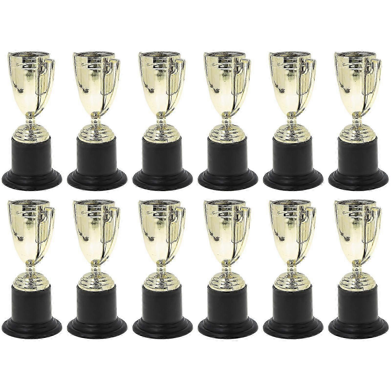 Trophy Plastic Trophy Models for Party Decor 12Pcs Set