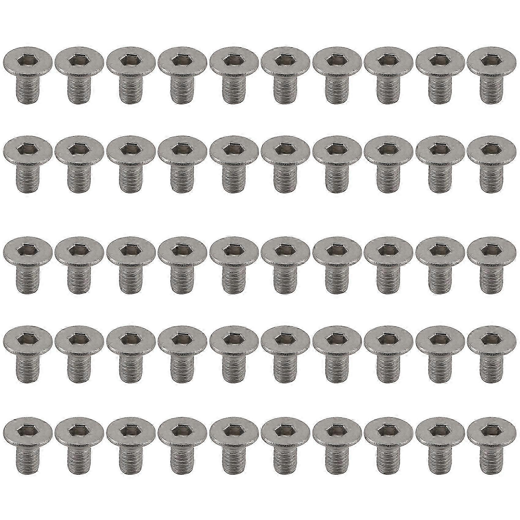 M3 x 6mm Hex Socket Countersunk Flat Head Screw Bolts 50pcs