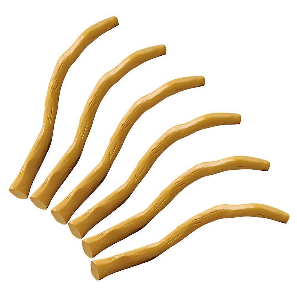 6pcs Artificial Root Model for Vases Simulation Root Decor Flowerpot DIY Resin Root Model