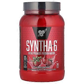 BSN, Syntha-6®, Ultra Premium Protein Matrix, Strawberry Milkshake, 2.91 lbs (1.32 kg)
