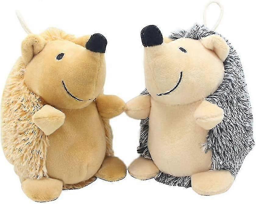 2pc Quietsch-Plüsch-Igel-Hund-Spielzeug