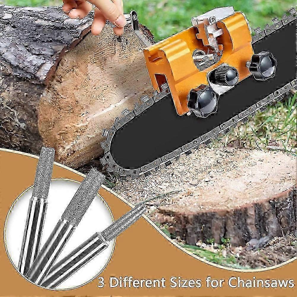 Chainsaw Sharpening Stone, Chainsaw Grinding Stone, 12PCS High Hardness Diamond Chainsaw Sharpener(