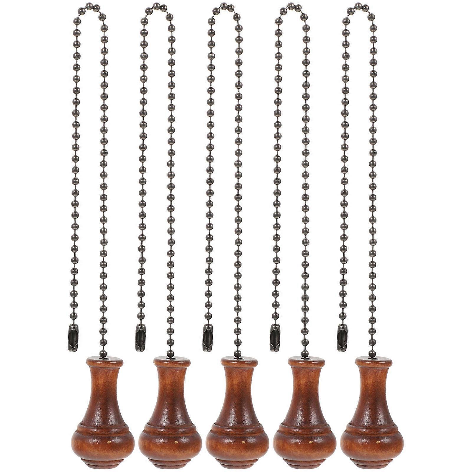 5pcs Ceiling Fan Pull Chain Fan Beaded Pull Chain Light Fixture Pulling Chain