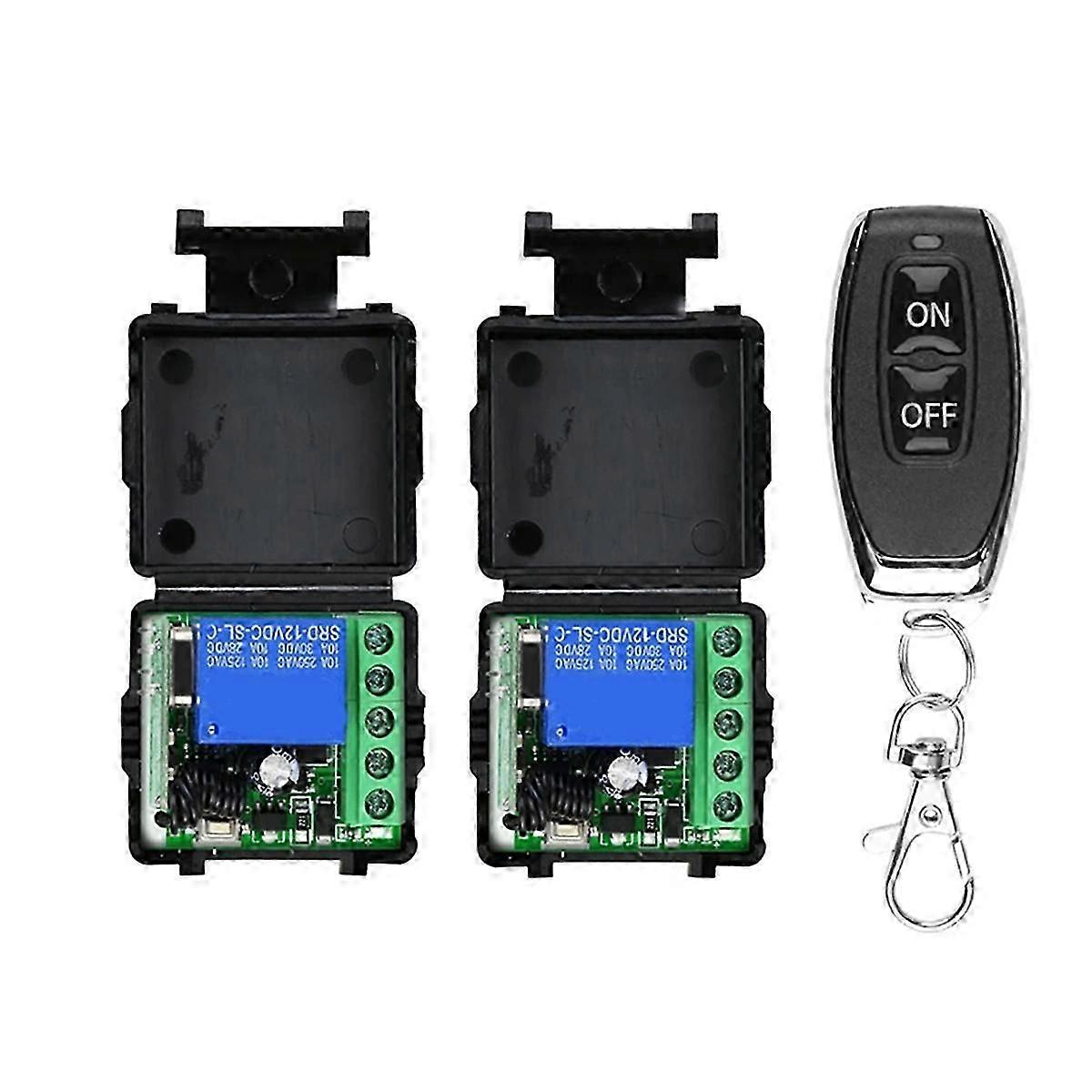 Universal Gate Remote Control Switch DC 12V 433 Mhz Code Relay Receiver for Garage Door LED Lightin