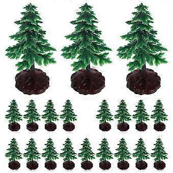 20 Mini Árvores de Natal Artificiais em Miniatura para Decoração de Mesa, Ideais para Festas e Centros de Mesa.