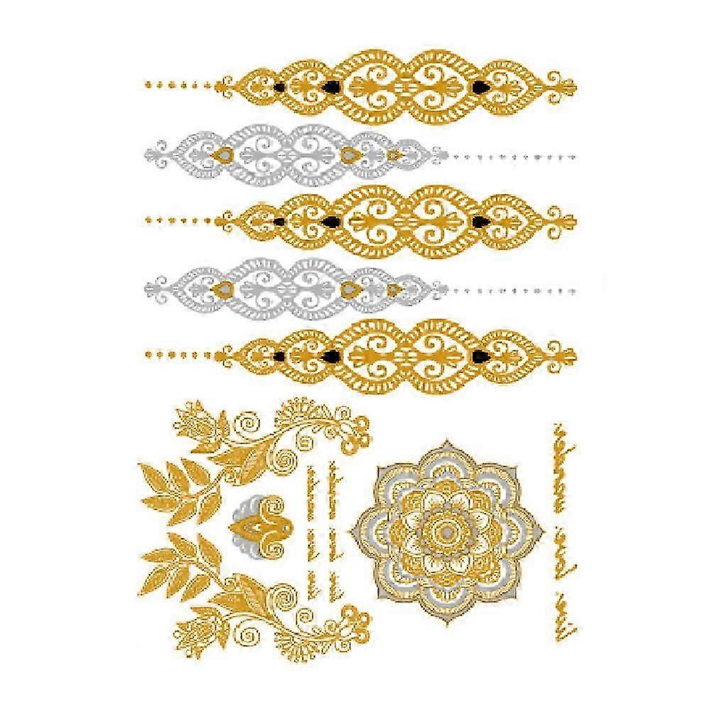 Temporary Waterproof Tattoo Sticker Body Tattoos Decal Paste 5 Sheets Mixed Style