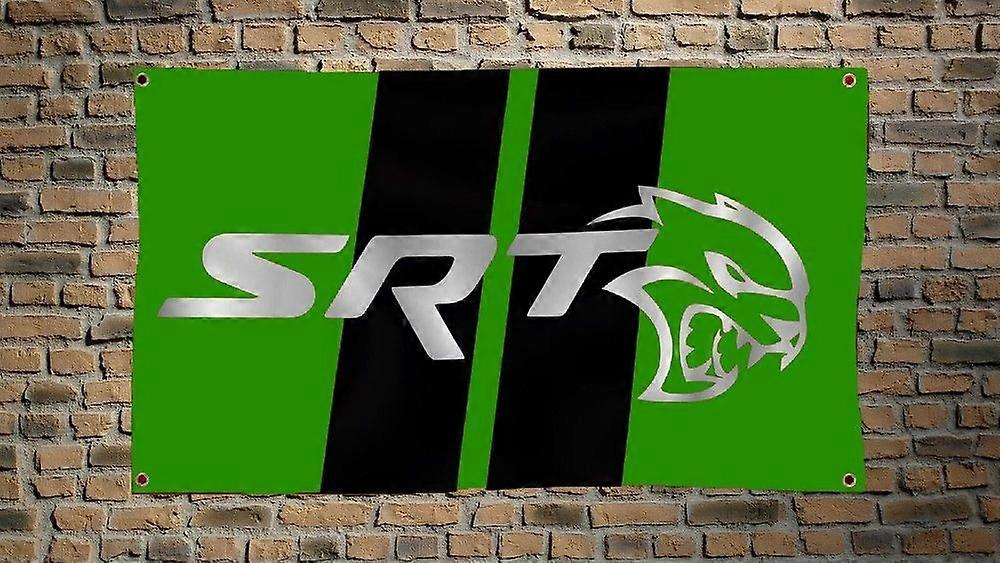 Dodge SRT Green Flag-bilbanner Hellcat CX1108