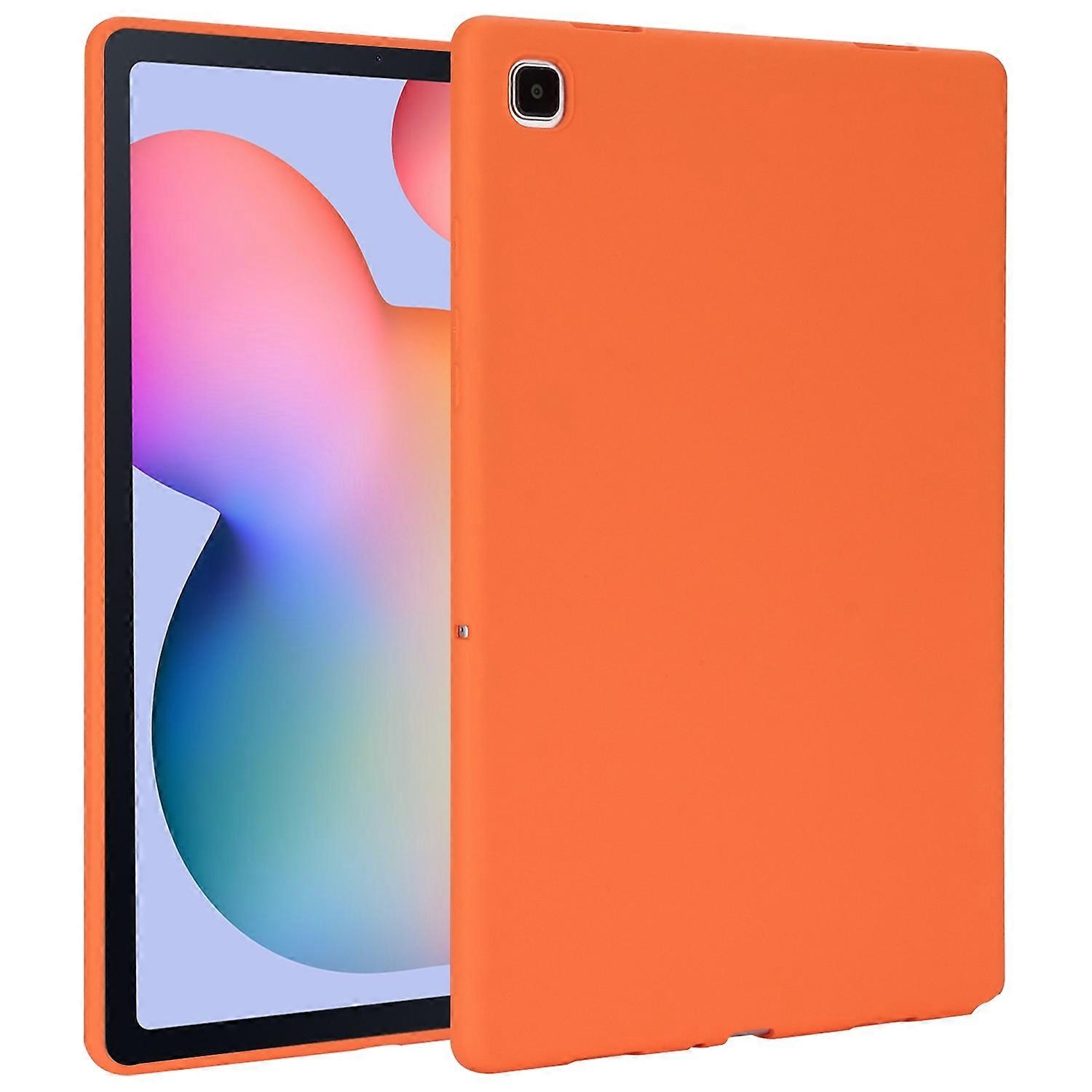 For Samsung Galaxy Tab S6 Lite 2020 / 2022 / 2024 TPU Silicone Tablet Case Orange