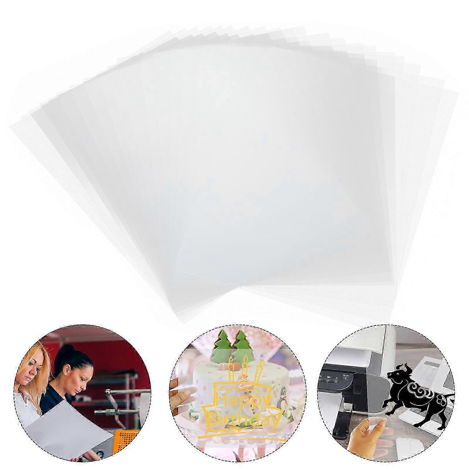 Lot de 20 films transparents pour impression jet d'encre, destinés aux boutiques.