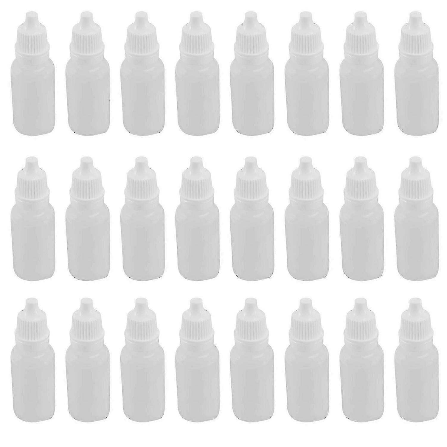 100PCS 15Ml Squeezable Dropper Bottles Eye Liquid Dropper Refillable