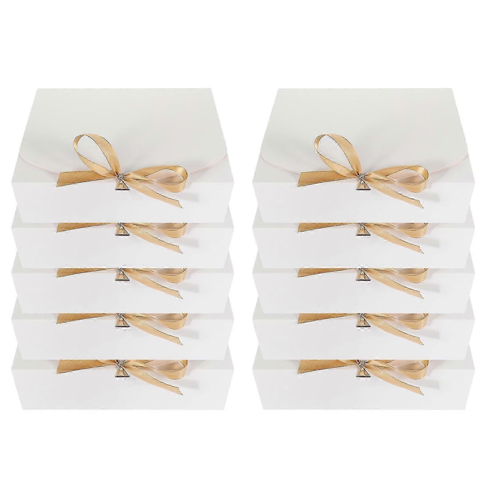 Proposal Box Gift Packaging Box compatible with Storage with Ribbon 10Pcs