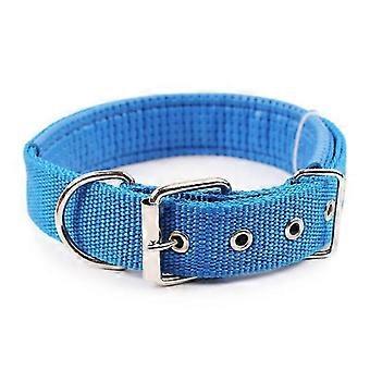 jianc-Dog collar, non-restrictive, suitable for small, medium, and large dogs, size S [1.5*45]. Blue only available, will be shipped randomly.