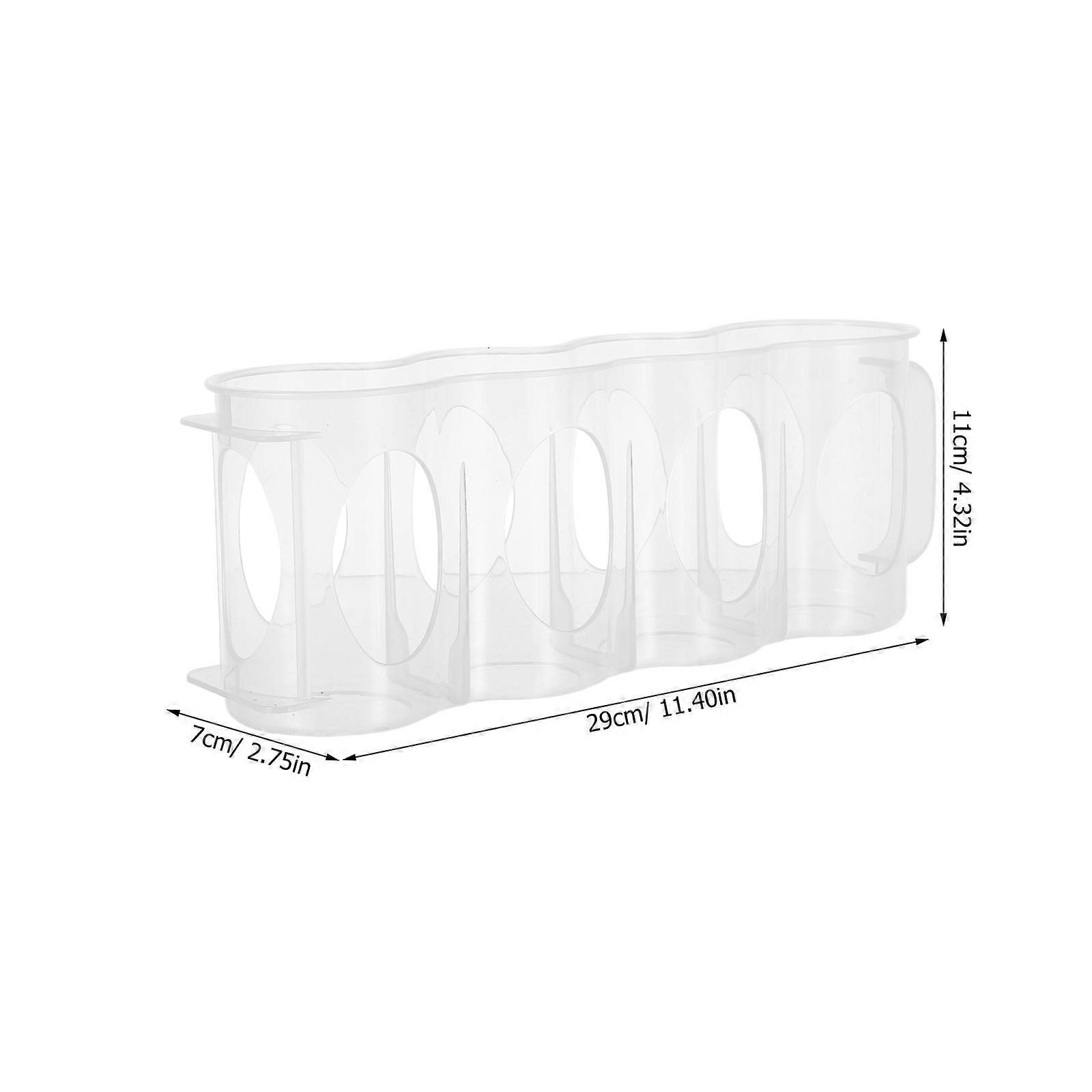 Refrigerator Organizer Hand Pull Type for Beverage Can 4 Section Plastic Box