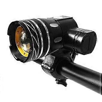 15000lm T6 LED Bike Light, USB Rechargeable Waterproof Bicycle Headlight with Adjustable Focus