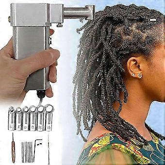 Dreadlock Creation Machine - 20 Auto Crochet Needles Electric Braider for 16mm Synthetic Hair Styling
