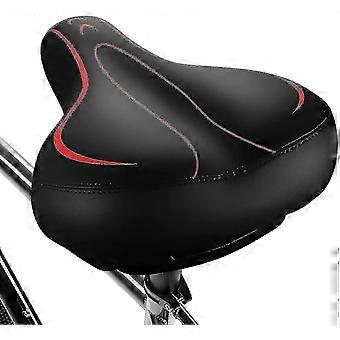 Oversized Comfort Bike Seat - Universal Waterproof Leather Saddle with Memory Foam Padding