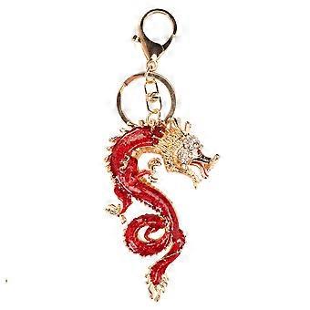Feature:
1. Metal Material: Dragon keychain is made of high grade zinc alloy, rustproof, wear resist