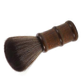 Frisörborste för nacke och ansikte för dagligt bruk, barberborste i träfiber