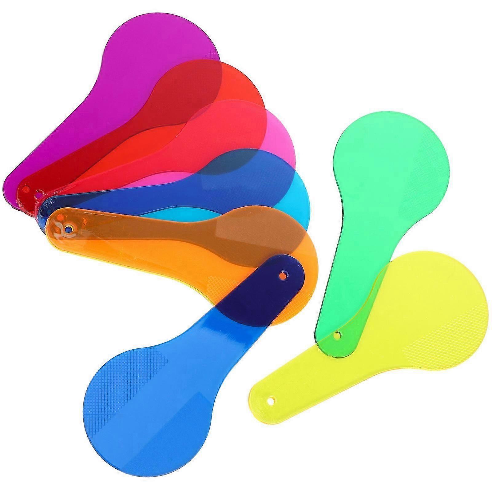 Primary Color Learning Tool 8 Sheets Translucent Mixing Lenses Color Sheets for School