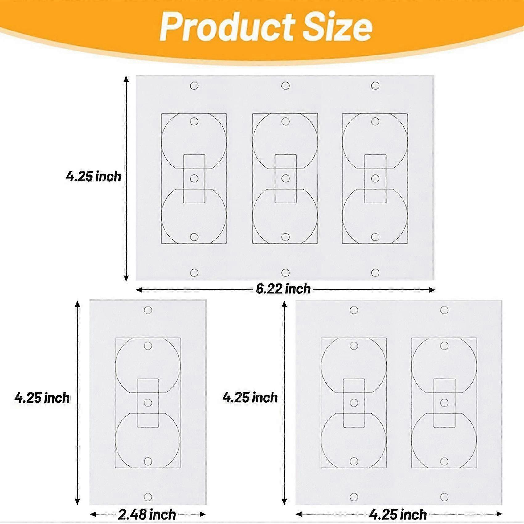60Pcs Wall Insulation Outlet Insulators Sealers,Electrical Outlet Insulation Pads for Wall, Light, Switch Socket