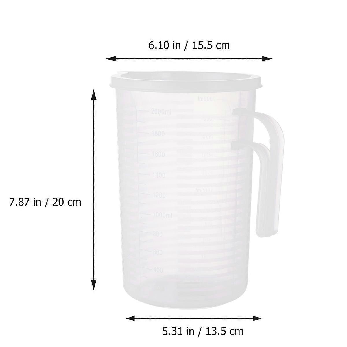Transparent PP Plastic Measuring Cup for Precise Measuring 1Pcs
