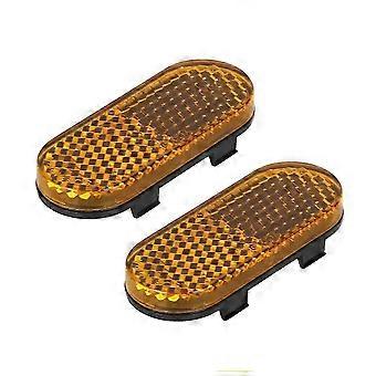 2PCS Electric Scooter Side Reflective Reflective Scooter Rear Side Wheel Cover Night Warning Reflector for Scooter 6Lite
