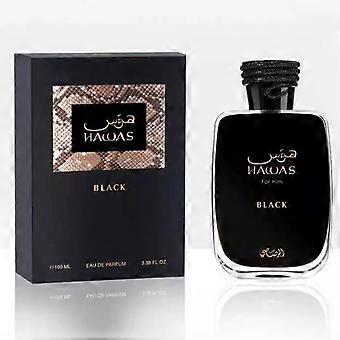 Men's Black Eau De Parfum 100ml, Long-Lasting Fresh Scent Fragrance for Daily Wear & Gifting