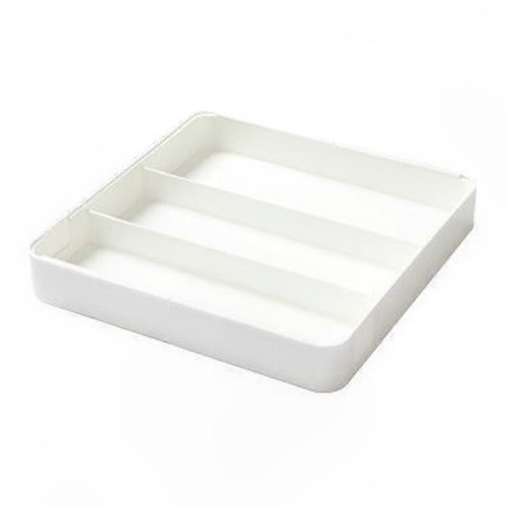 Kitchen Drawer Tableware Organization Adjustable Plastic Tableware Tray