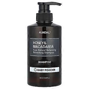 2 x Kundal, Honey & Macadamia, Shampoo, Baby Powder, 16.9 fl oz (500 ml)